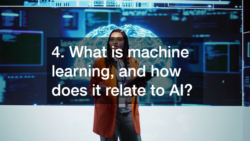 a woman giving a talk about AI and machine learning